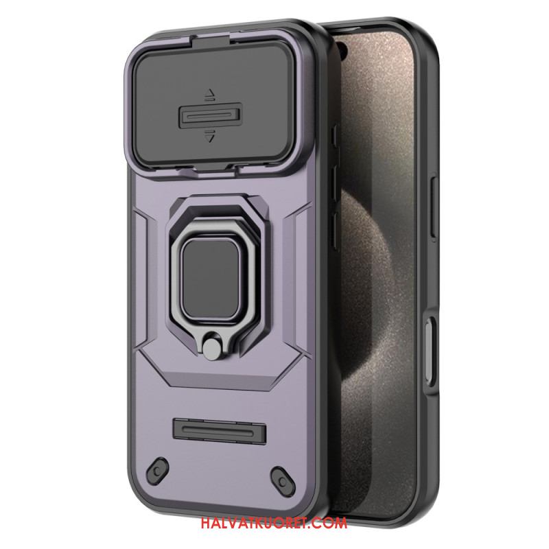 Kuori iPhone 17 Pro Sormuskotelo Linssinsuojalla Suojakuori