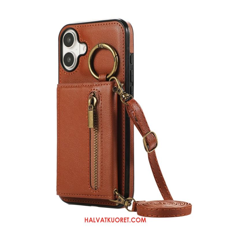 Kuori iPhone 17 Vetoketjullinen Lompakko