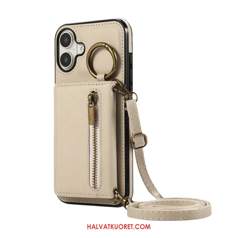 Kuori iPhone 17 Vetoketjullinen Lompakko