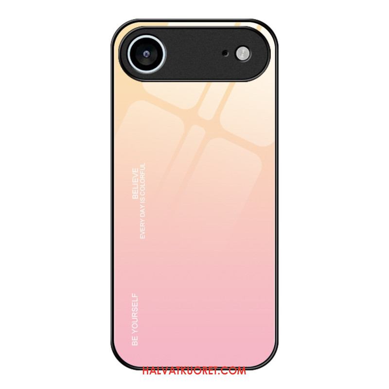 Kuori iPhone Air Ole Oma Itsesi Karkaistulla Lasilla