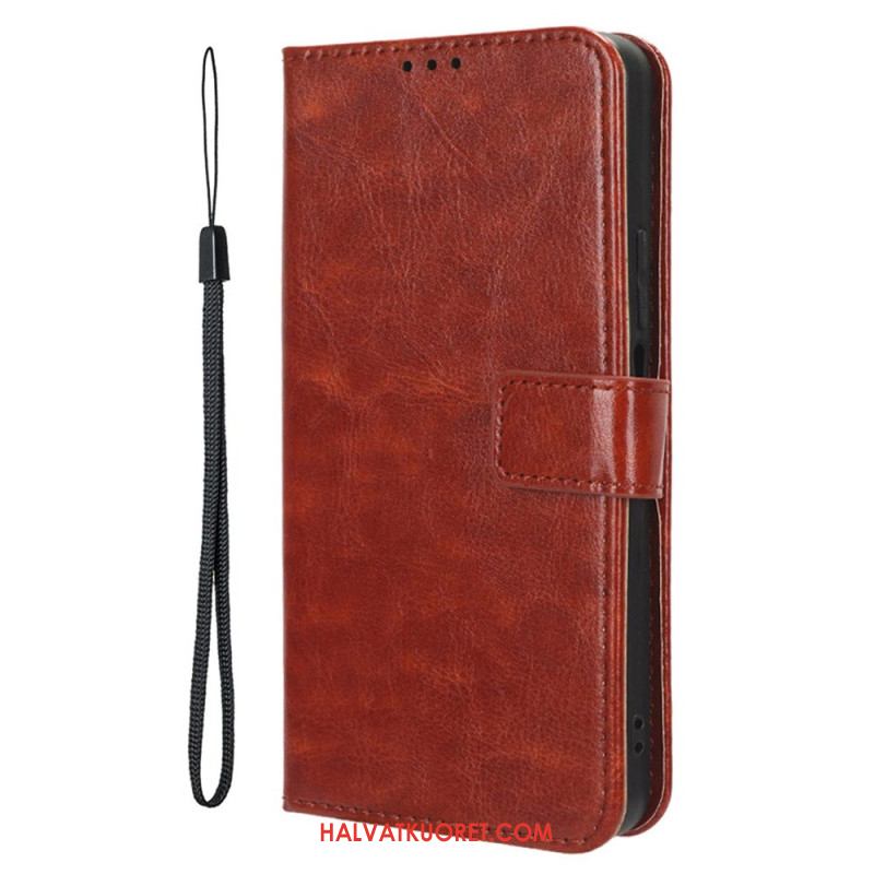 Lederhüllen Xiaomi Redmi Note 14 Pro 5g Auffälliges Kunstleder Leder