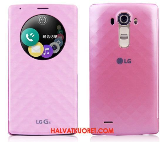 Lg G4 Kuoret Horrostila Nahkakotelo, Lg G4 Kuori Punainen Jauhe