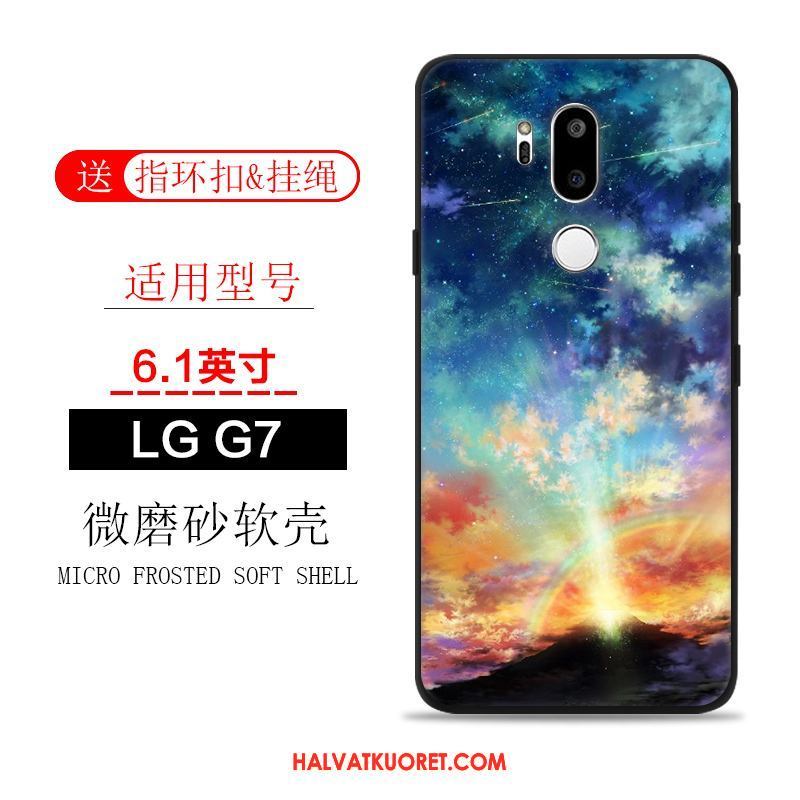 Lg G7 Thinq Kuoret Murtumaton Luova Pehmeä Neste, Lg G7 Thinq Kuori Musta