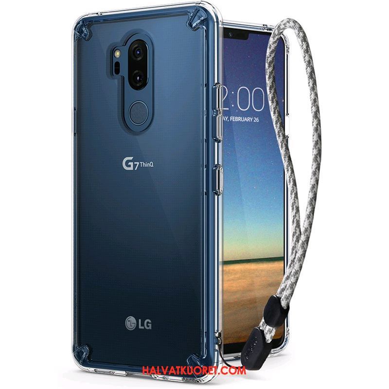 Lg G7 Thinq Kuoret Suojaus Läpinäkyvä Murtumaton, Lg G7 Thinq Kuori Uusi Harmaa