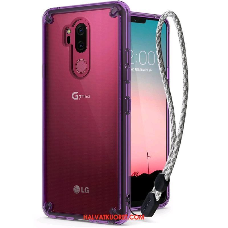 Lg G7 Thinq Kuoret Suojaus Läpinäkyvä Murtumaton, Lg G7 Thinq Kuori Uusi Harmaa