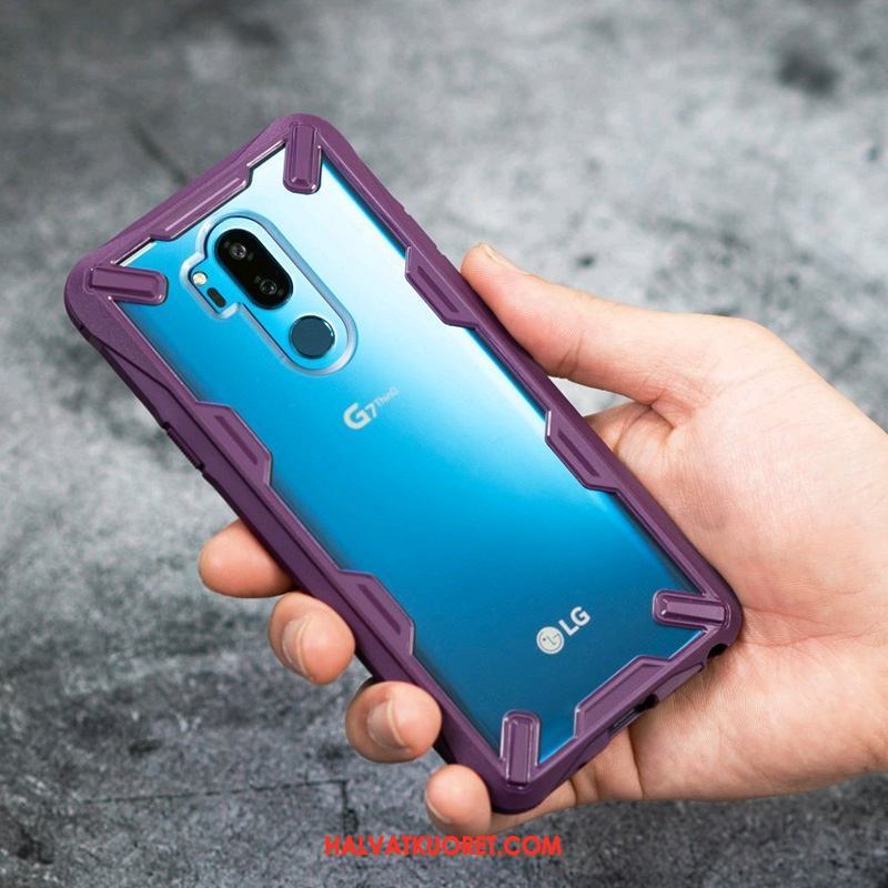 Lg G7 Thinq Kuoret Suojaus Läpinäkyvä Murtumaton, Lg G7 Thinq Kuori Uusi Harmaa