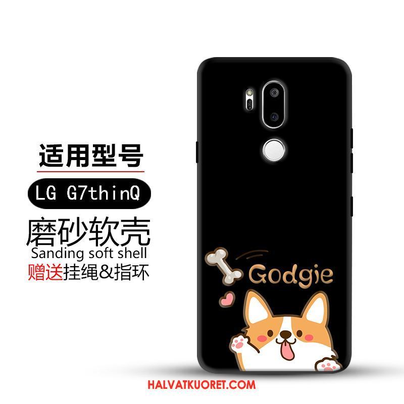 Lg G7 Thinq Kuoret Suojaus Pesty Suede, Lg G7 Thinq Kuori Keltainen Luova