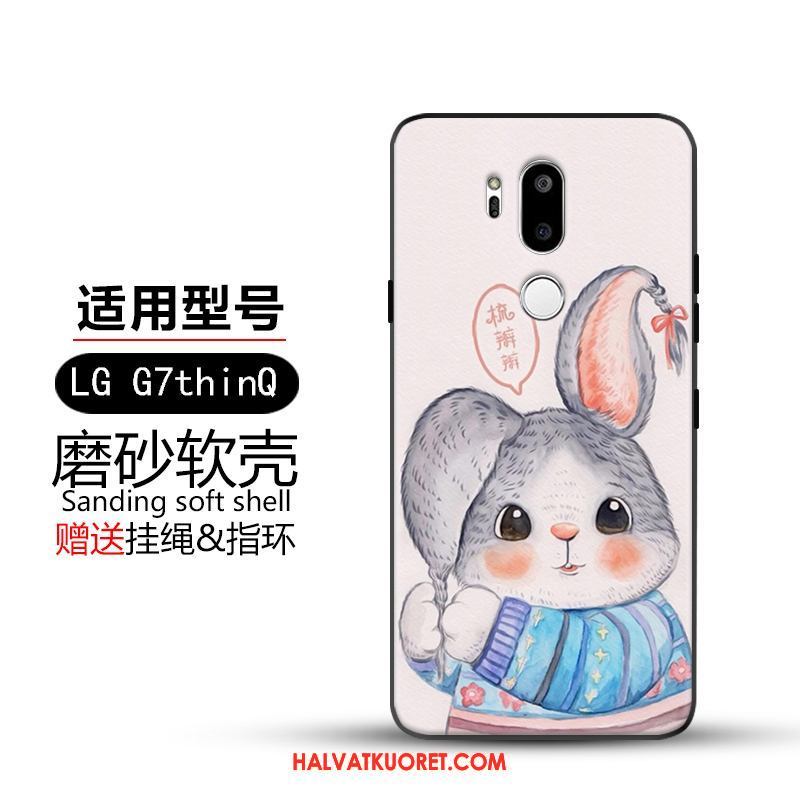 Lg G7 Thinq Kuoret Suojaus Pesty Suede, Lg G7 Thinq Kuori Keltainen Luova