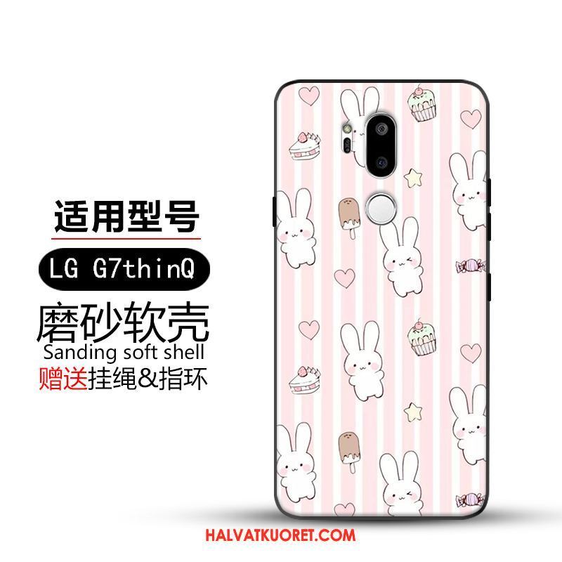 Lg G7 Thinq Kuoret Suojaus Pesty Suede, Lg G7 Thinq Kuori Keltainen Luova