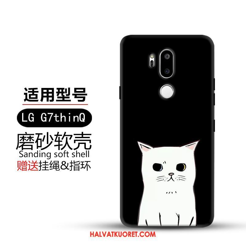 Lg G7 Thinq Kuoret Suojaus Pesty Suede, Lg G7 Thinq Kuori Keltainen Luova