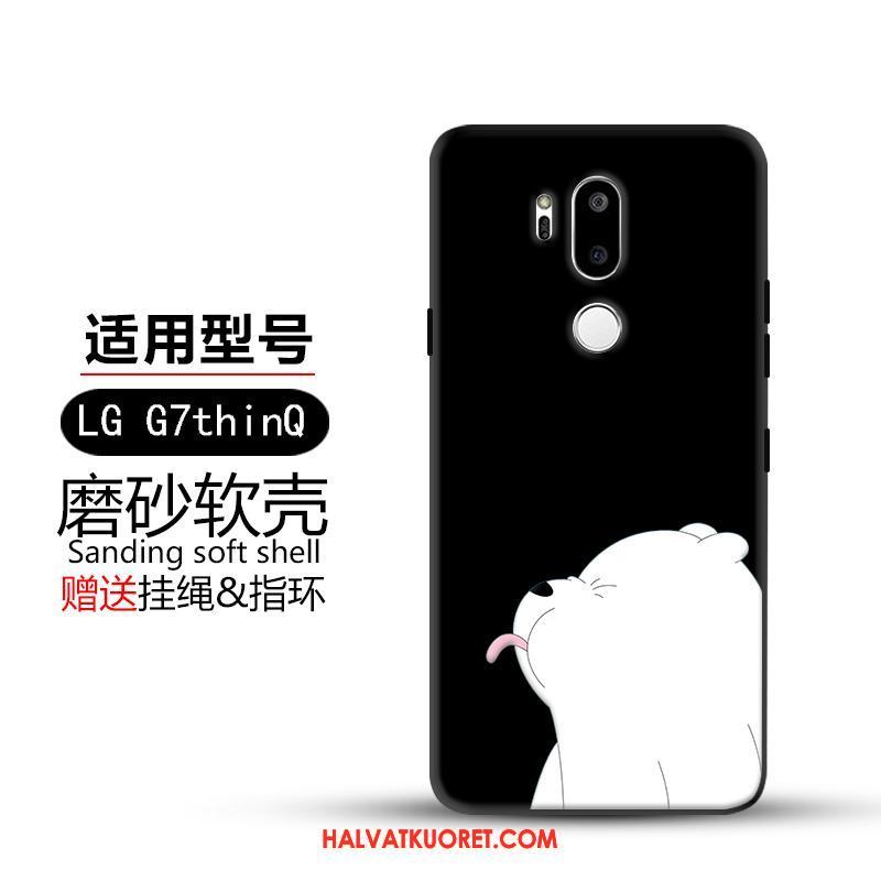 Lg G7 Thinq Kuoret Suojaus Pesty Suede, Lg G7 Thinq Kuori Keltainen Luova