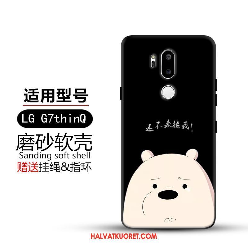 Lg G7 Thinq Kuoret Suojaus Pesty Suede, Lg G7 Thinq Kuori Keltainen Luova