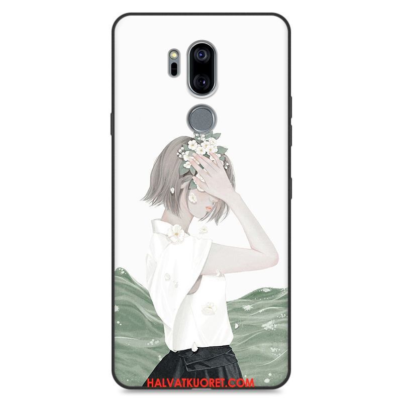 Lg G7 Thinq Kuoret Suojaus Sininen Silikoni, Lg G7 Thinq Kuori Trendi