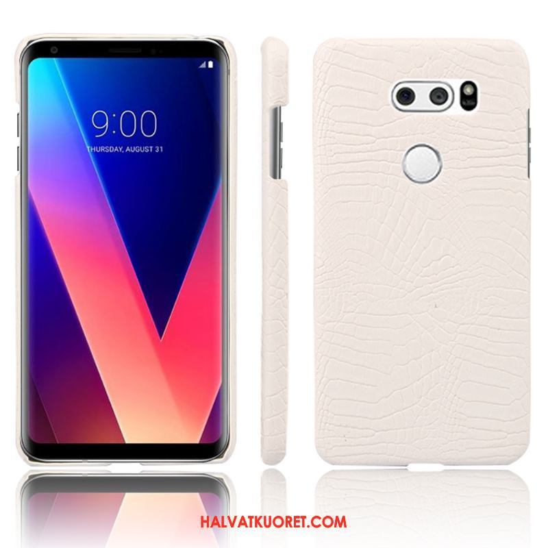 Lg V30 Kuoret Nahkakotelo Murtumaton Suojaus, Lg V30 Kuori Persoonallisuus Kukkakuvio