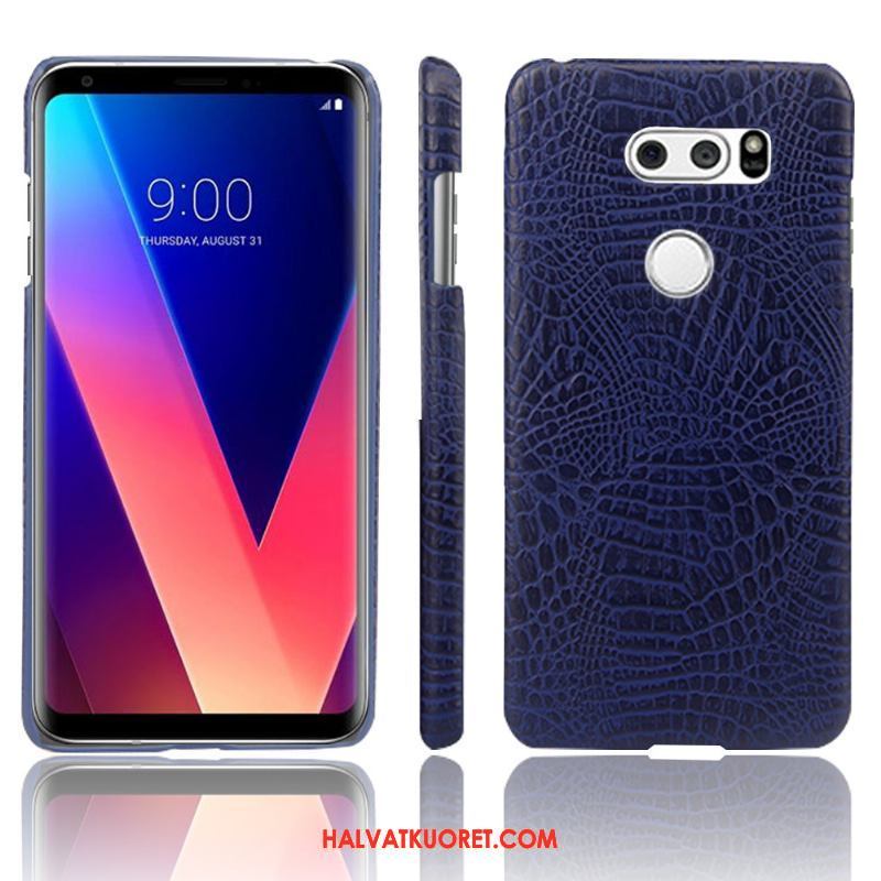 Lg V30 Kuoret Nahkakotelo Murtumaton Suojaus, Lg V30 Kuori Persoonallisuus Kukkakuvio