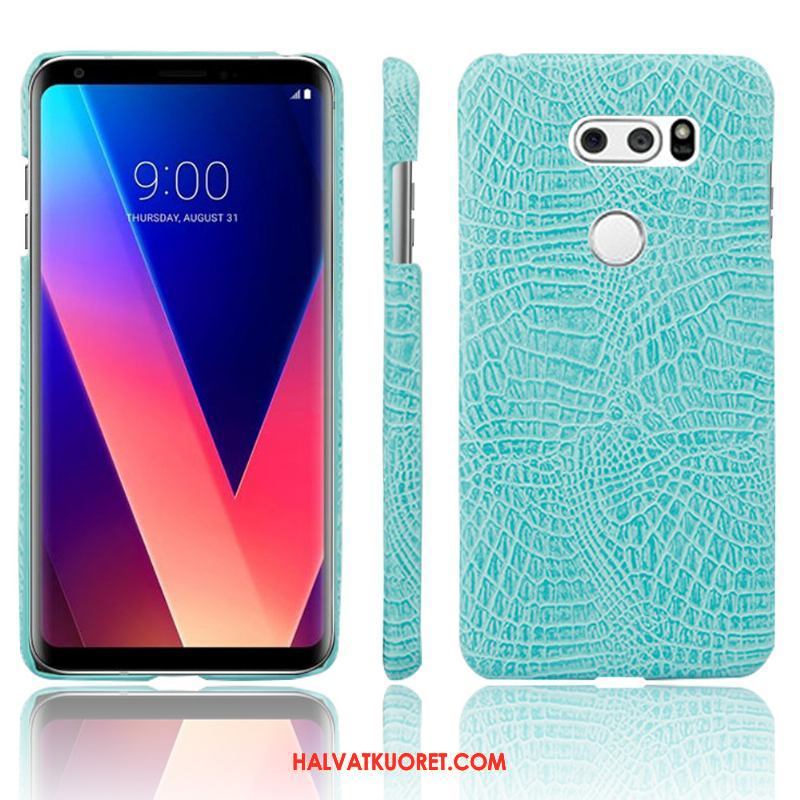 Lg V30 Kuoret Nahkakotelo Murtumaton Suojaus, Lg V30 Kuori Persoonallisuus Kukkakuvio