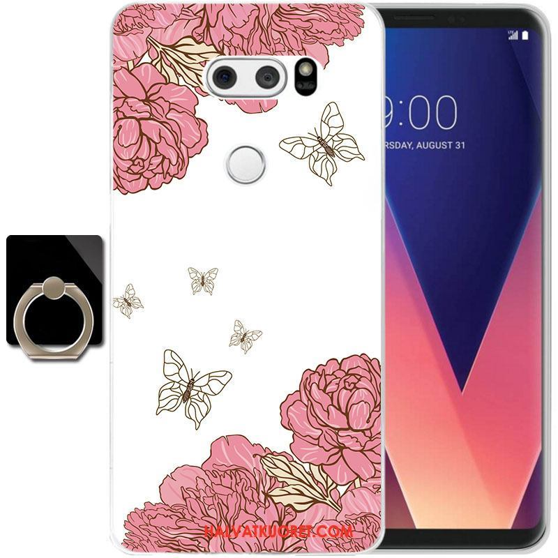 Lg V30 Kuoret Silikoni Suojaus Läpinäkyvä, Lg V30 Kuori Puhelimen Keltainen