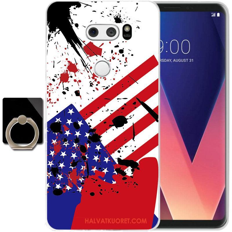 Lg V30 Kuoret Silikoni Suojaus Läpinäkyvä, Lg V30 Kuori Puhelimen Keltainen