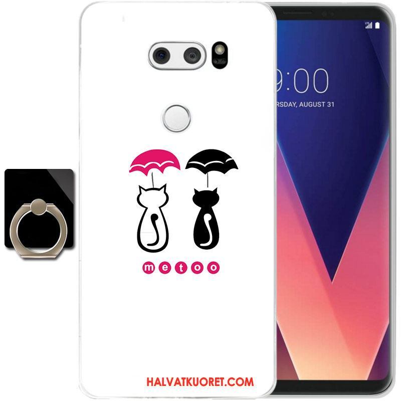 Lg V30 Kuoret Silikoni Suojaus Läpinäkyvä, Lg V30 Kuori Puhelimen Keltainen