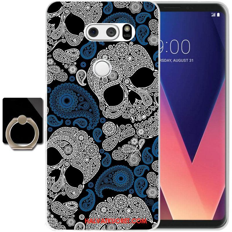 Lg V30 Kuoret Silikoni Suojaus Läpinäkyvä, Lg V30 Kuori Puhelimen Keltainen