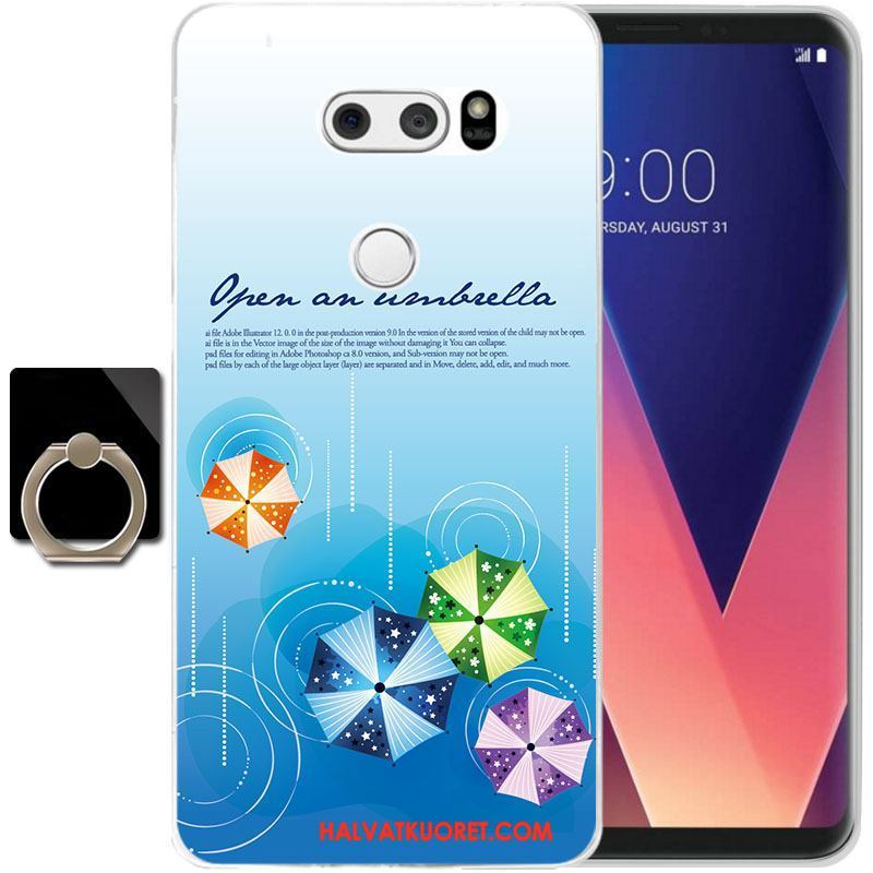 Lg V30 Kuoret Silikoni Suojaus Läpinäkyvä, Lg V30 Kuori Puhelimen Keltainen
