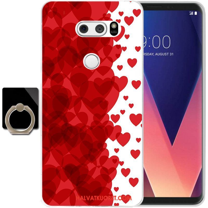 Lg V30 Kuoret Silikoni Suojaus Läpinäkyvä, Lg V30 Kuori Puhelimen Keltainen