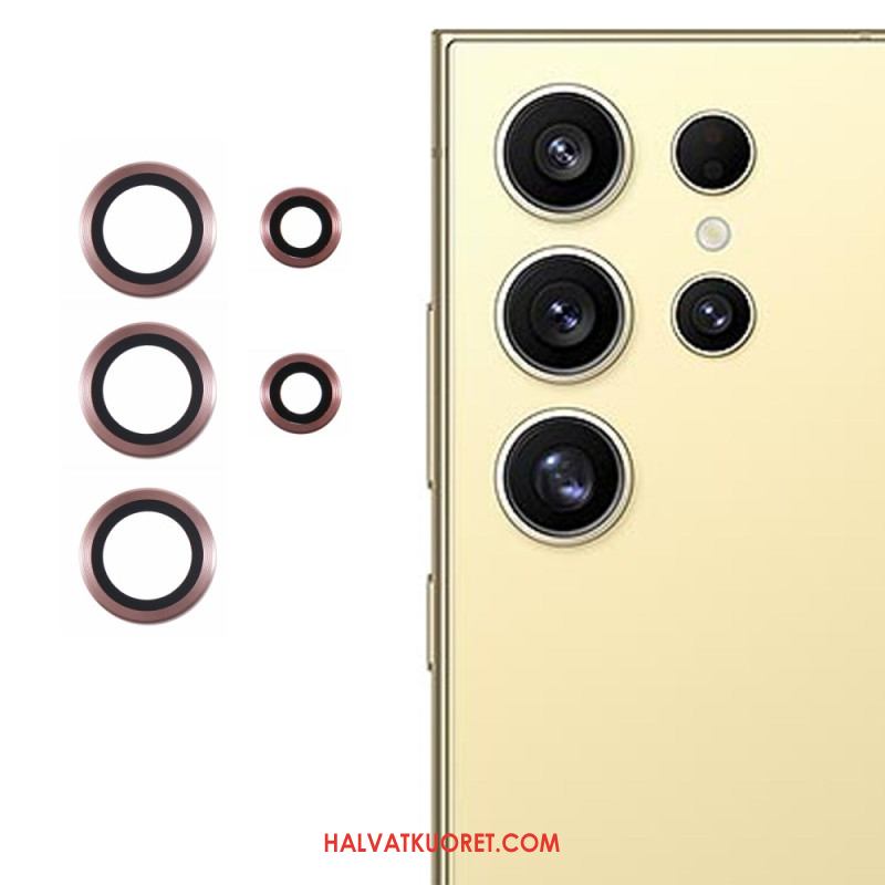 Metallinen Linssin Suojus Samsung Galaxy S25 Ultra 5g Galvanoitu Ja Karkaistu Lasi