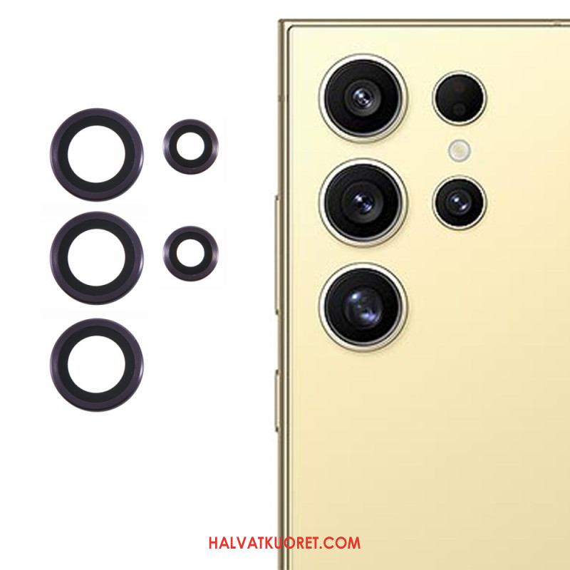 Metallinen Linssin Suojus Samsung Galaxy S25 Ultra 5g Galvanoitu Ja Karkaistu Lasi