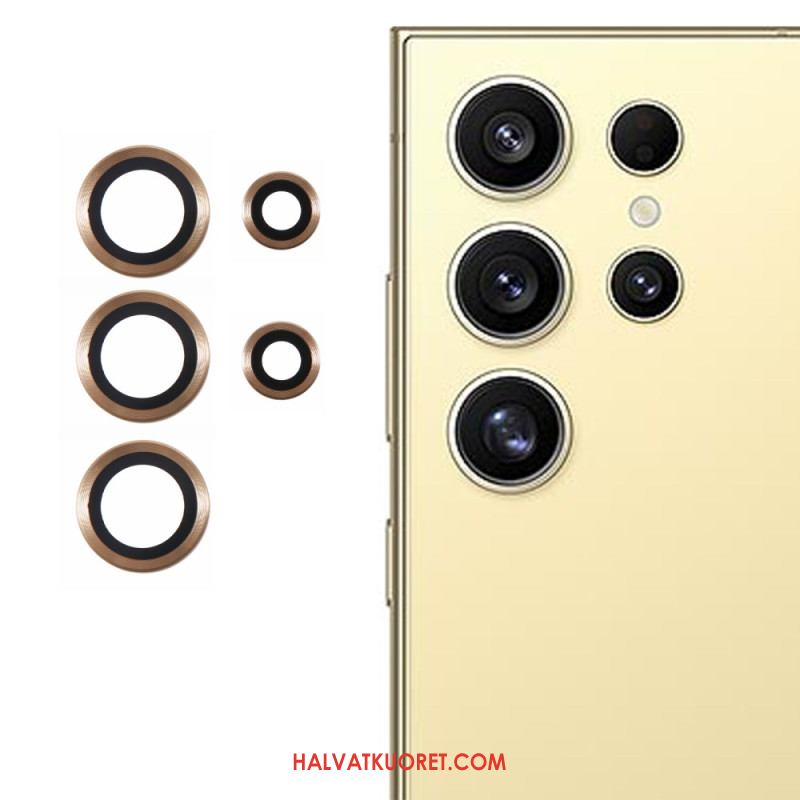 Metallinen Linssin Suojus Samsung Galaxy S25 Ultra 5g Galvanoitu Ja Karkaistu Lasi