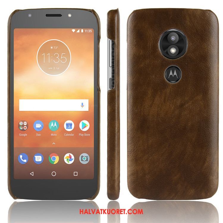 Moto E5 Kuoret Kova Vuosikerta Suojaus, Moto E5 Kuori Nahka Murtumaton