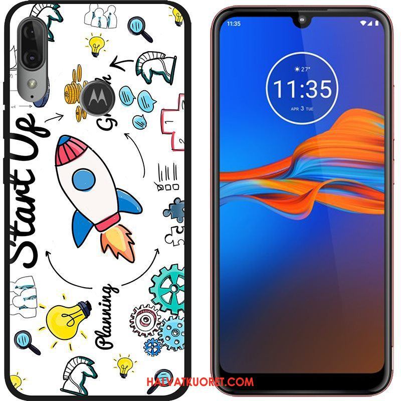 Moto E6 Plus Kuoret Vihreä Kotelo Puhelimen, Moto E6 Plus Kuori Pesty Suede Luova