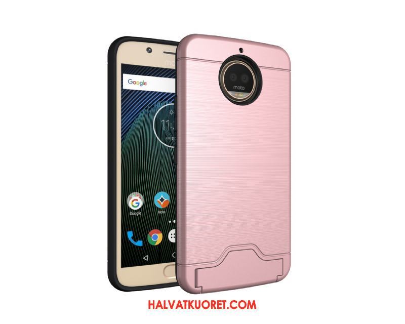Moto G5s Plus Kuoret Tuki Johdin Kotelo, Moto G5s Plus Kuori Vihreä