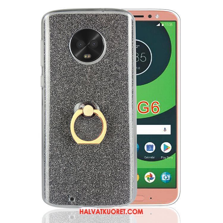 Moto G6 Kuoret Jauhe Sininen, Moto G6 Kuori Musta Tuki