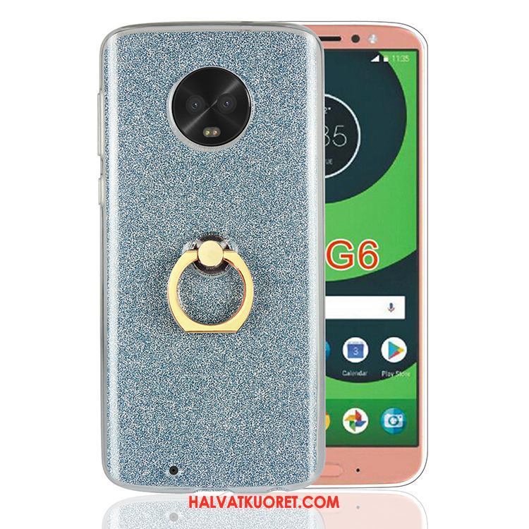 Moto G6 Kuoret Jauhe Sininen, Moto G6 Kuori Musta Tuki