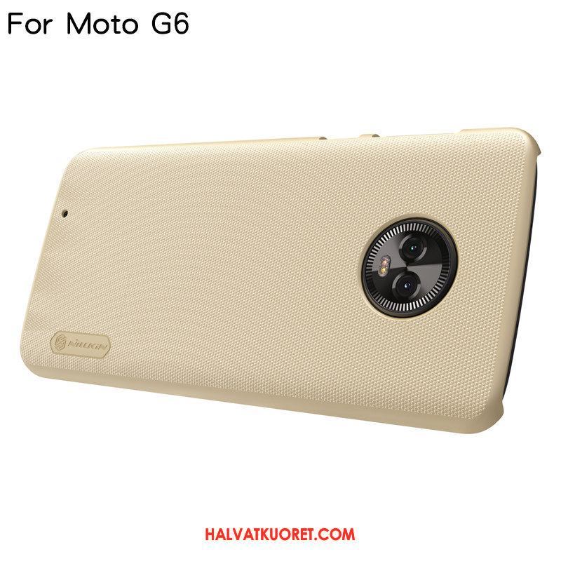 Moto G6 Kuoret Kulta Kotelo Suojaus, Moto G6 Kuori Kova Musta