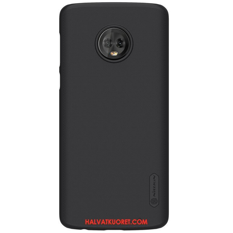 Moto G6 Kuoret Kulta Murtumaton Suojaus, Moto G6 Kuori Pesty Suede