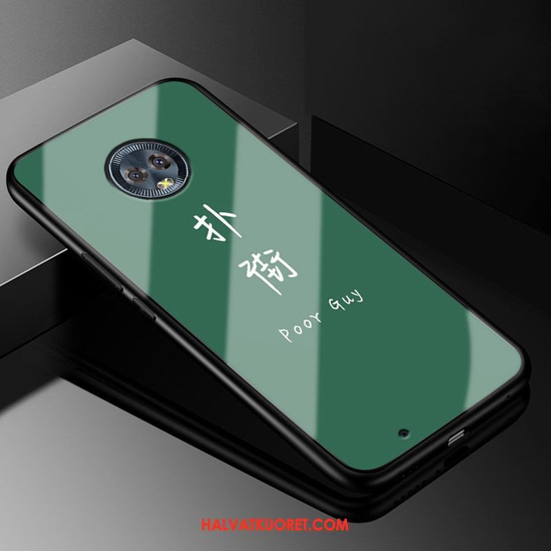 Moto G6 Kuoret Lasi Suojaus Punainen, Moto G6 Kuori Kiinalainen Tyyli Kotelo