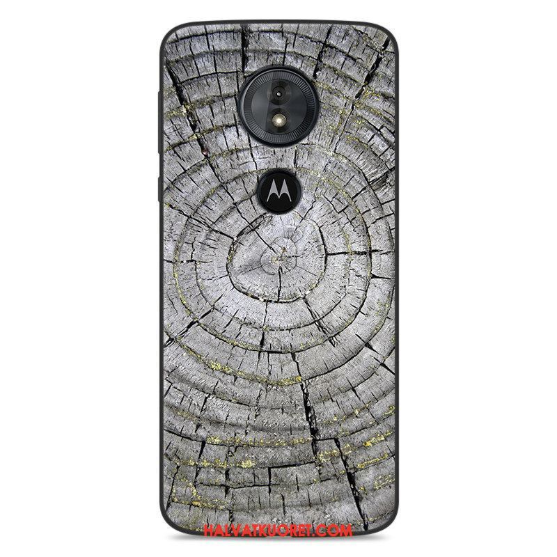 Moto G6 Play Kuoret Luova Suojaus Puulajit, Moto G6 Play Kuori Kotelo Sininen