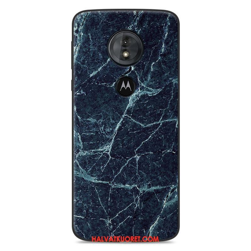 Moto G6 Play Kuoret Luova Suojaus Puulajit, Moto G6 Play Kuori Kotelo Sininen