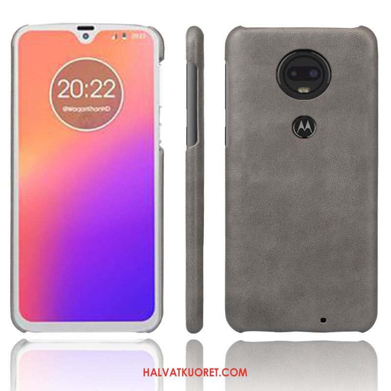 Moto G7 Kuoret Suojaus Aito Nahka Takakansi, Moto G7 Kuori Kotelo Liiketoiminta