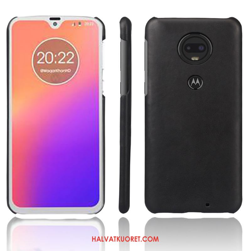 Moto G7 Kuoret Suojaus Aito Nahka Takakansi, Moto G7 Kuori Kotelo Liiketoiminta