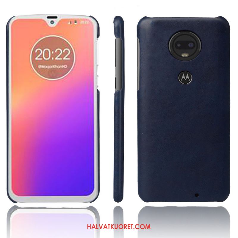 Moto G7 Kuoret Suojaus Aito Nahka Takakansi, Moto G7 Kuori Kotelo Liiketoiminta