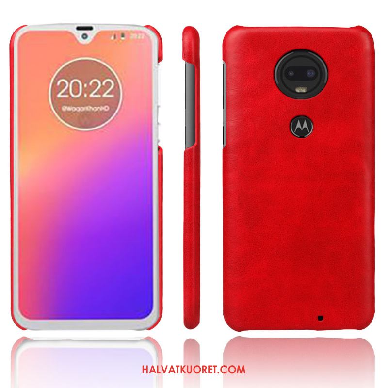 Moto G7 Plus Kuoret Murtumaton Puhelimen, Moto G7 Plus Kuori Aito Nahka Kotelo