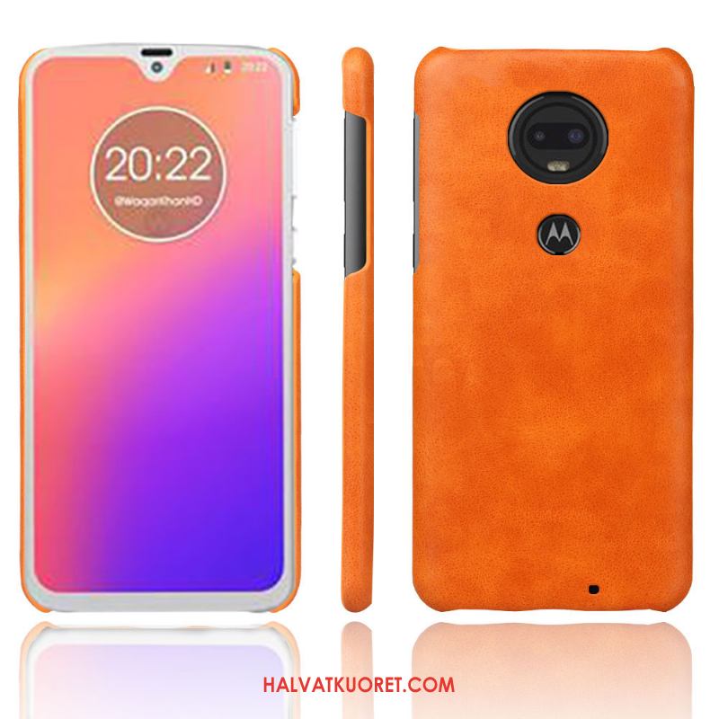 Moto G7 Plus Kuoret Murtumaton Puhelimen, Moto G7 Plus Kuori Aito Nahka Kotelo