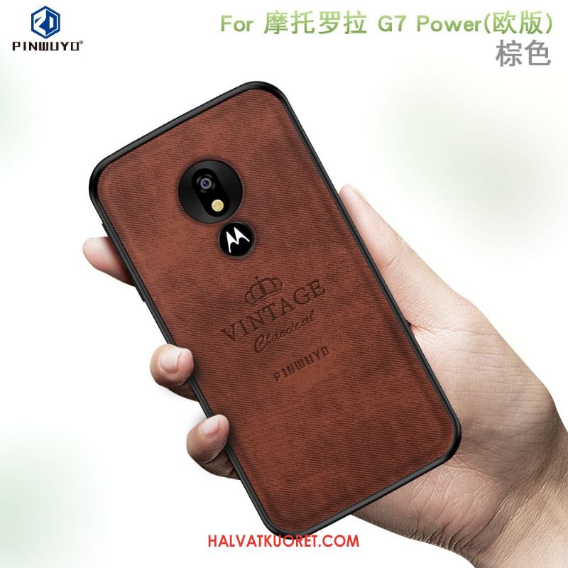 Moto G7 Power Kuoret Kotelo Sininen Eurooppa, Moto G7 Power Kuori All Inclusive Puhelimen