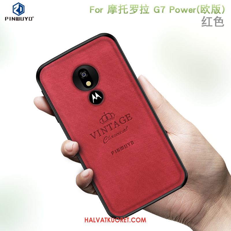 Moto G7 Power Kuoret Kotelo Sininen Eurooppa, Moto G7 Power Kuori All Inclusive Puhelimen