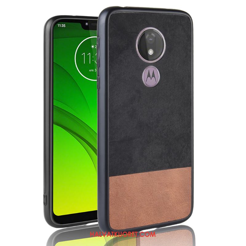 Moto G7 Power Kuoret Murtumaton Pesty Suede, Moto G7 Power Kuori Sininen All Inclusive