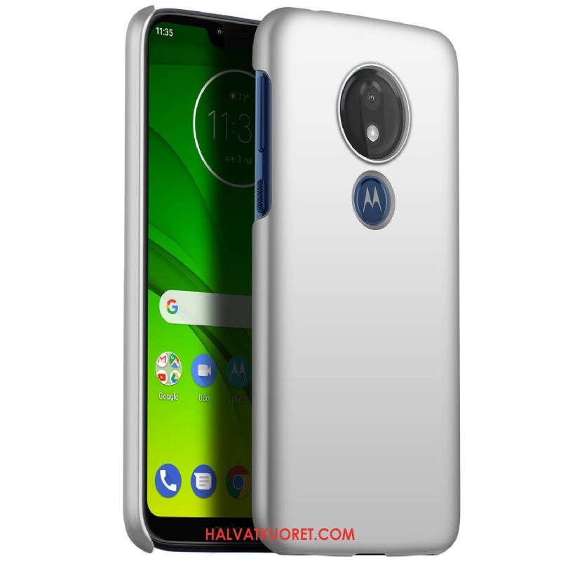 Moto G7 Power Kuoret Silkkinen Suojaus Kotelo, Moto G7 Power Kuori Kova Pesty Suede Beige