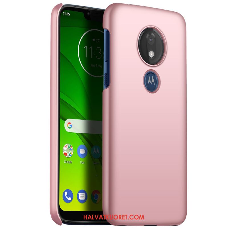 Moto G7 Power Kuoret Silkkinen Suojaus Kotelo, Moto G7 Power Kuori Kova Pesty Suede Beige