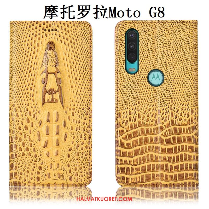 Moto G8 Kuoret Murtumaton Keltainen, Moto G8 Kuori All Inclusive Puhelimen